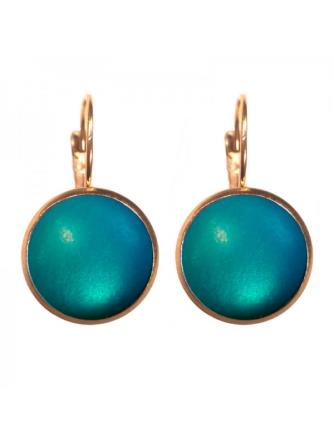 Urban Hippies Øreringe, Silky turqois dots GP